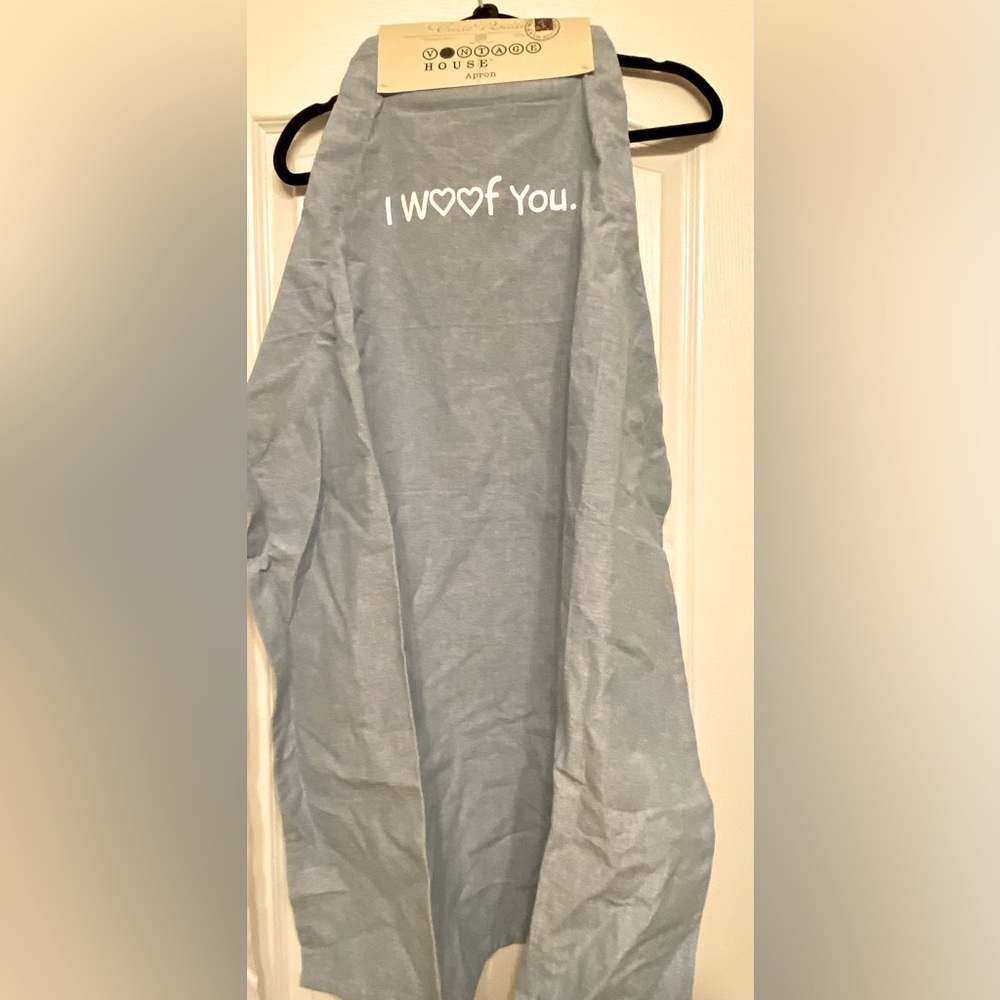 BNWT Vintage House Apron, I Woof You